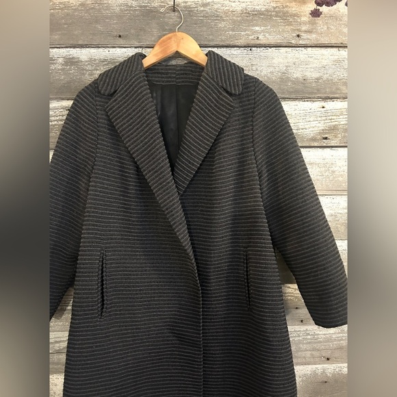 1960’s Vintage A Saltaire Fabric ribbed grey coat, size S/M (no tags) - Picture 3 of 3
